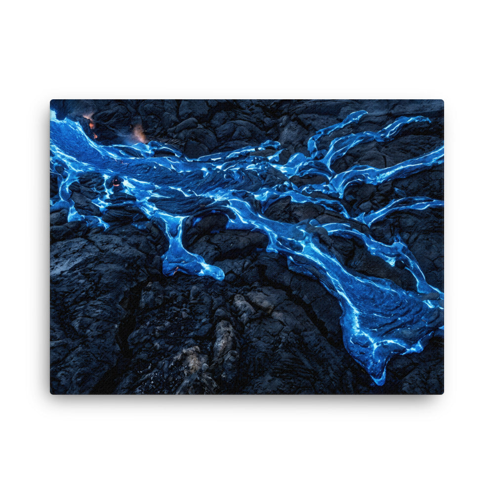 Scoria thin canvas print shown in front view in 24 x 36 inch statement piece