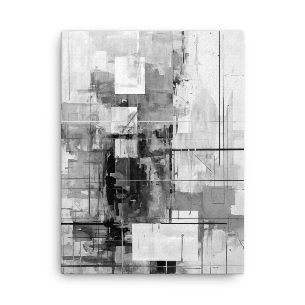 Betrayal thin canvas abstract urban product mockup in 24 x 32 inch large size