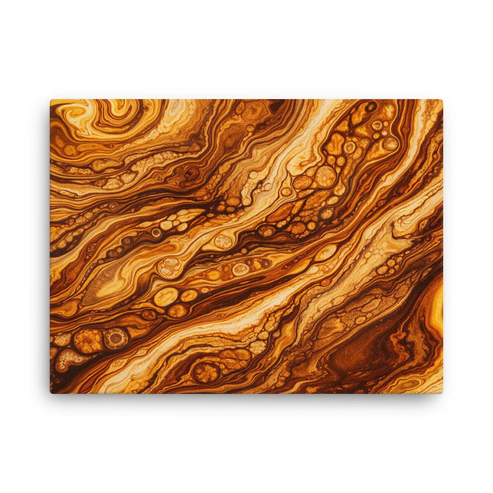 Molten Cells thin canvas print shown in front view in 11 x 14 inch universal size