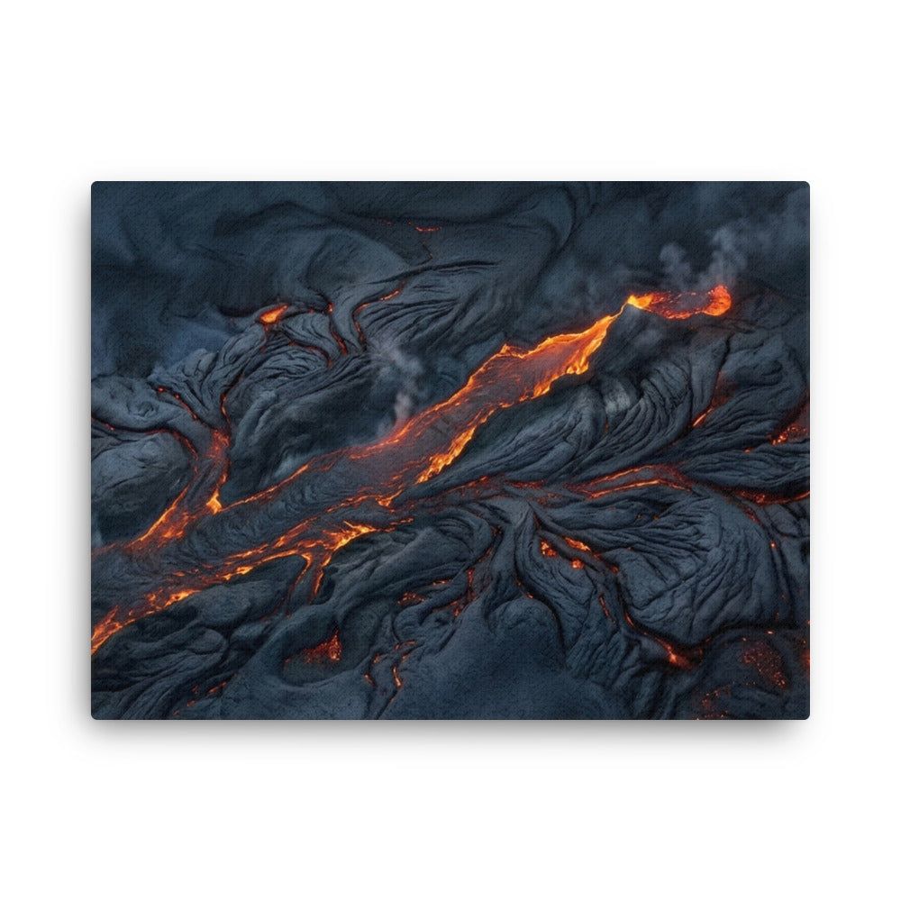 Molten thin canvas print shown in front view in 8 x 10 inch universal size