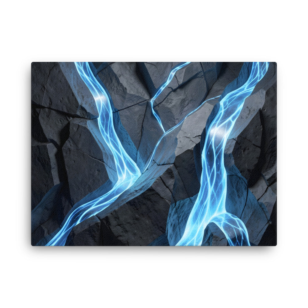 Tephra wall art product image as a thin canvas print in 24 x 32 inch large size