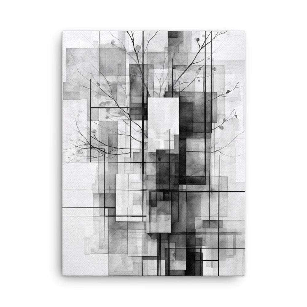 False thin canvas print product view in 24 x 36 inch statement piece