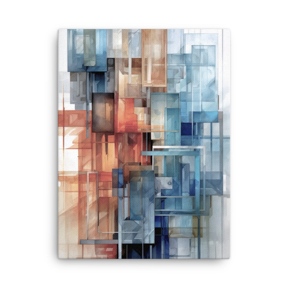 Future thin canvas print product mockup in 24 x 36 inch statement piece
