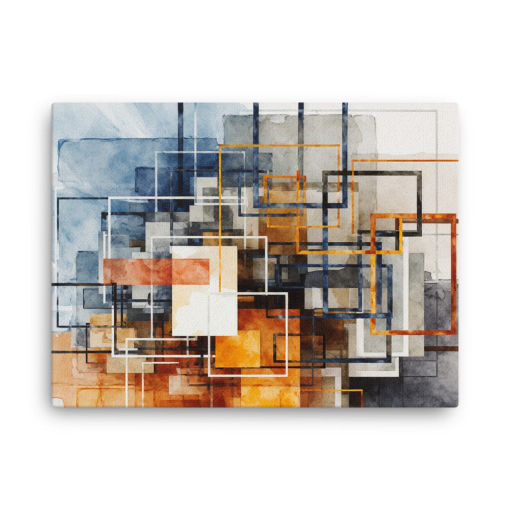 Stratum wall art product image as a thin canvas print in 24 x 32 inch large size