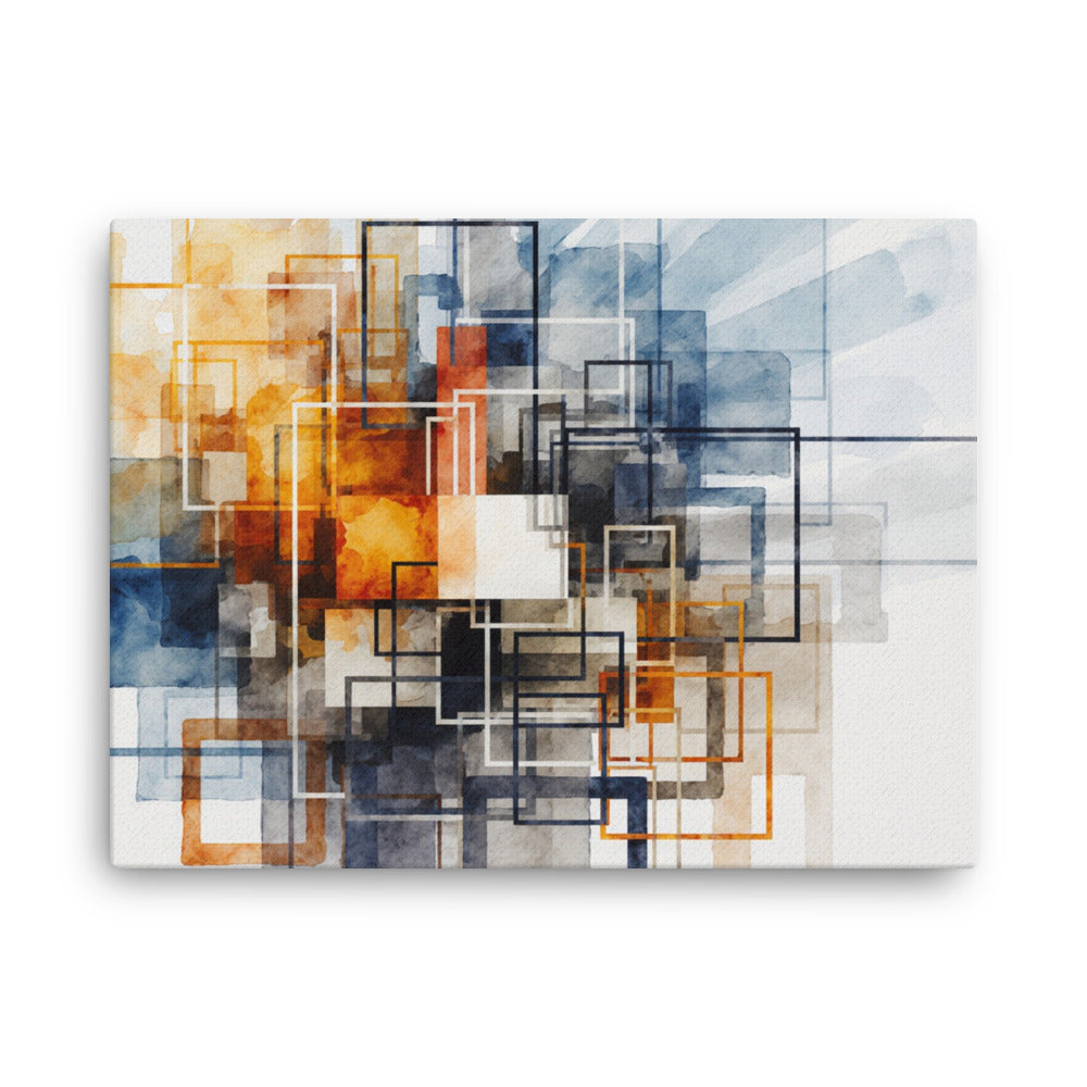 Tessera thin canvas print shown in front view in 20 x 30 inch large size