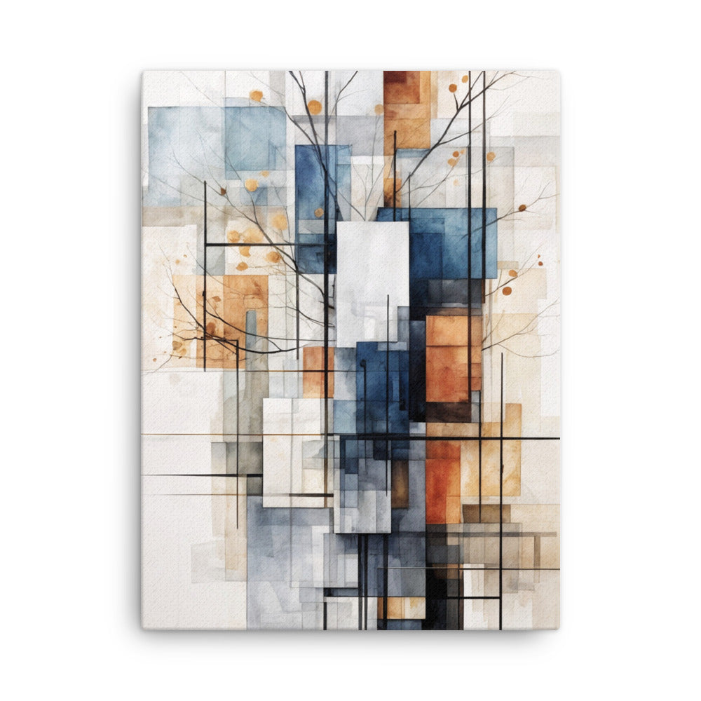 True thin canvas print product mockup in 24 x 32 inch large size