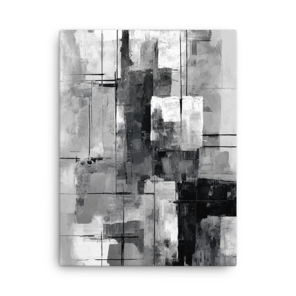 Align thin canvas print shown in front view in 8 x 10 inch universal size