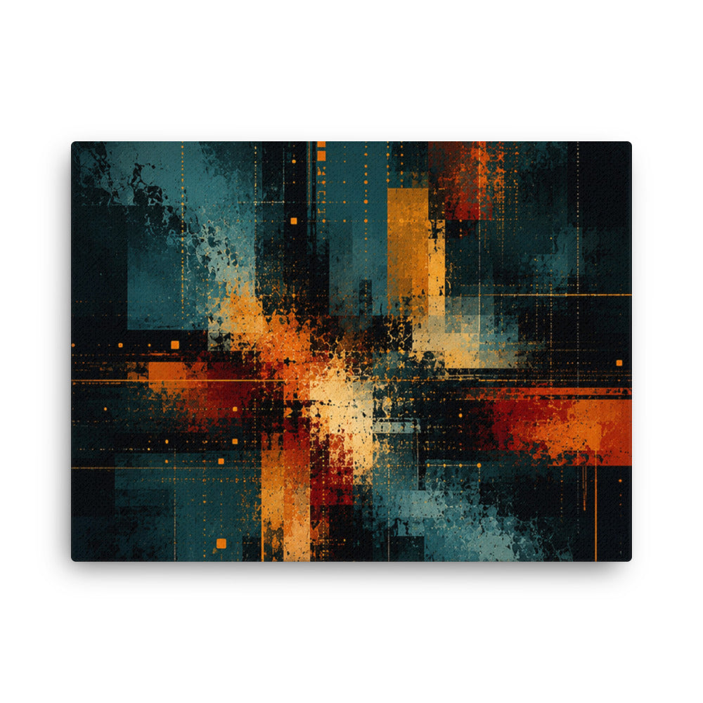 Axion thin canvas print shown in front view in 20 x 30 inch large size