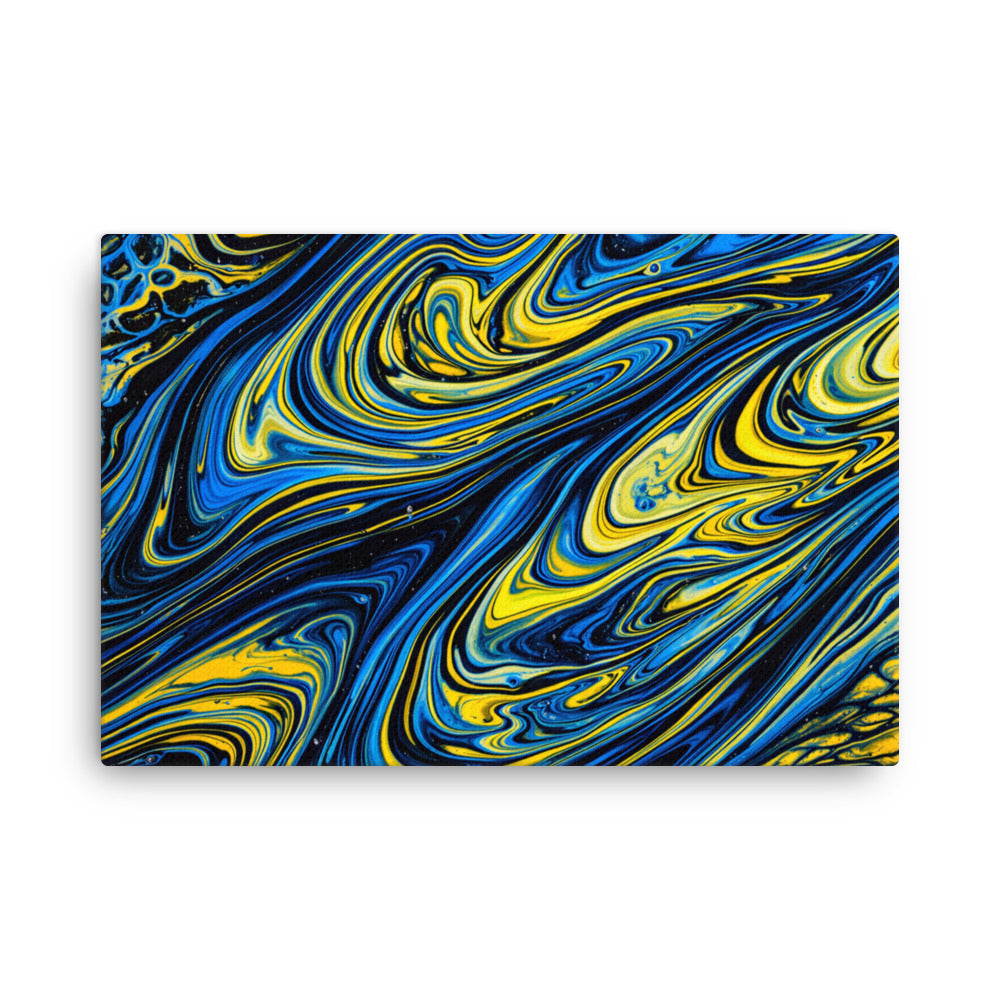 Coral thin canvas print product mockup in 16 x 20 inch universal size
