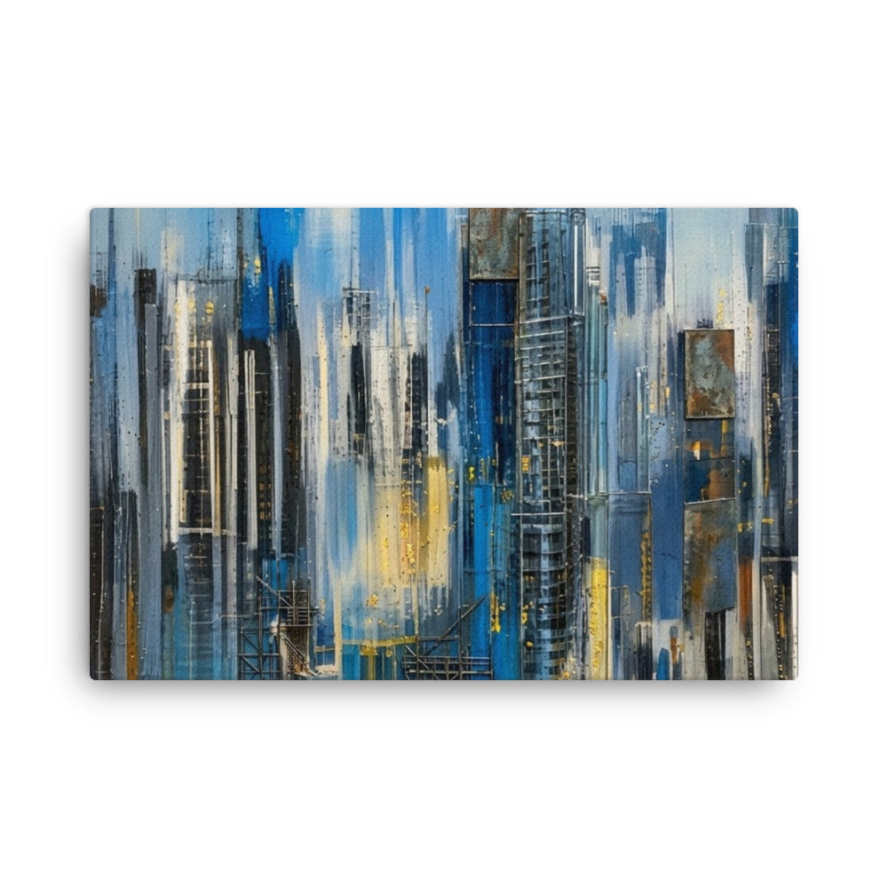 Facade thin canvas print product mockup in 16 x 20 inch universal size