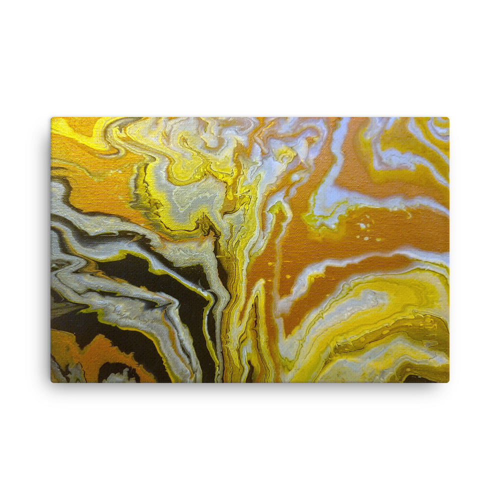 Golden Surge thin canvas print product view in 12 x 18 inch universal size