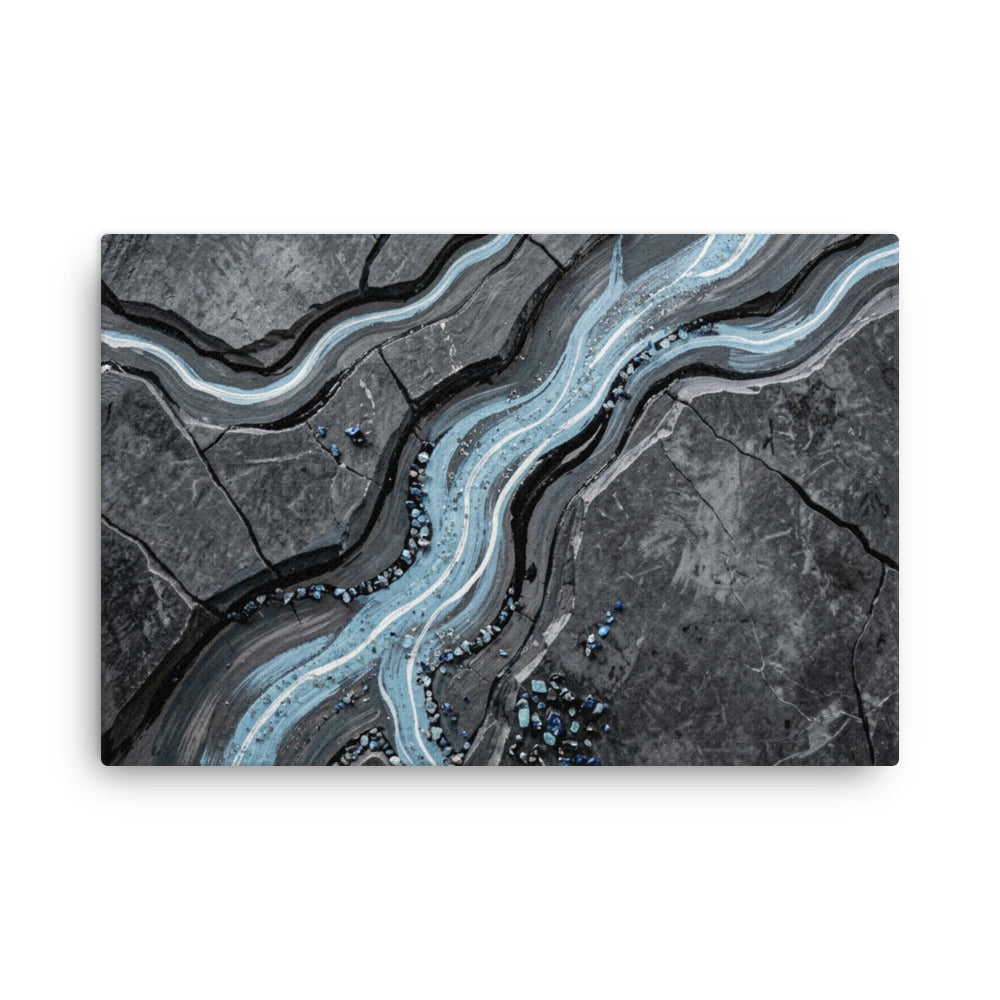 Viscosity thin canvas print with product details shown in 16 x 20 inch universal size