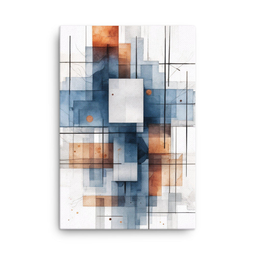 Early thin canvas print front-facing product image in 24 x 36 inch statement piece