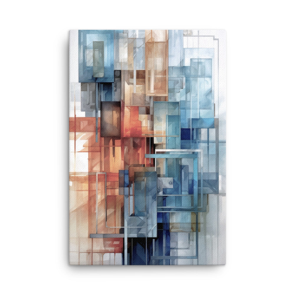 Future thin canvas print shown in front view in 12 x 18 inch universal size