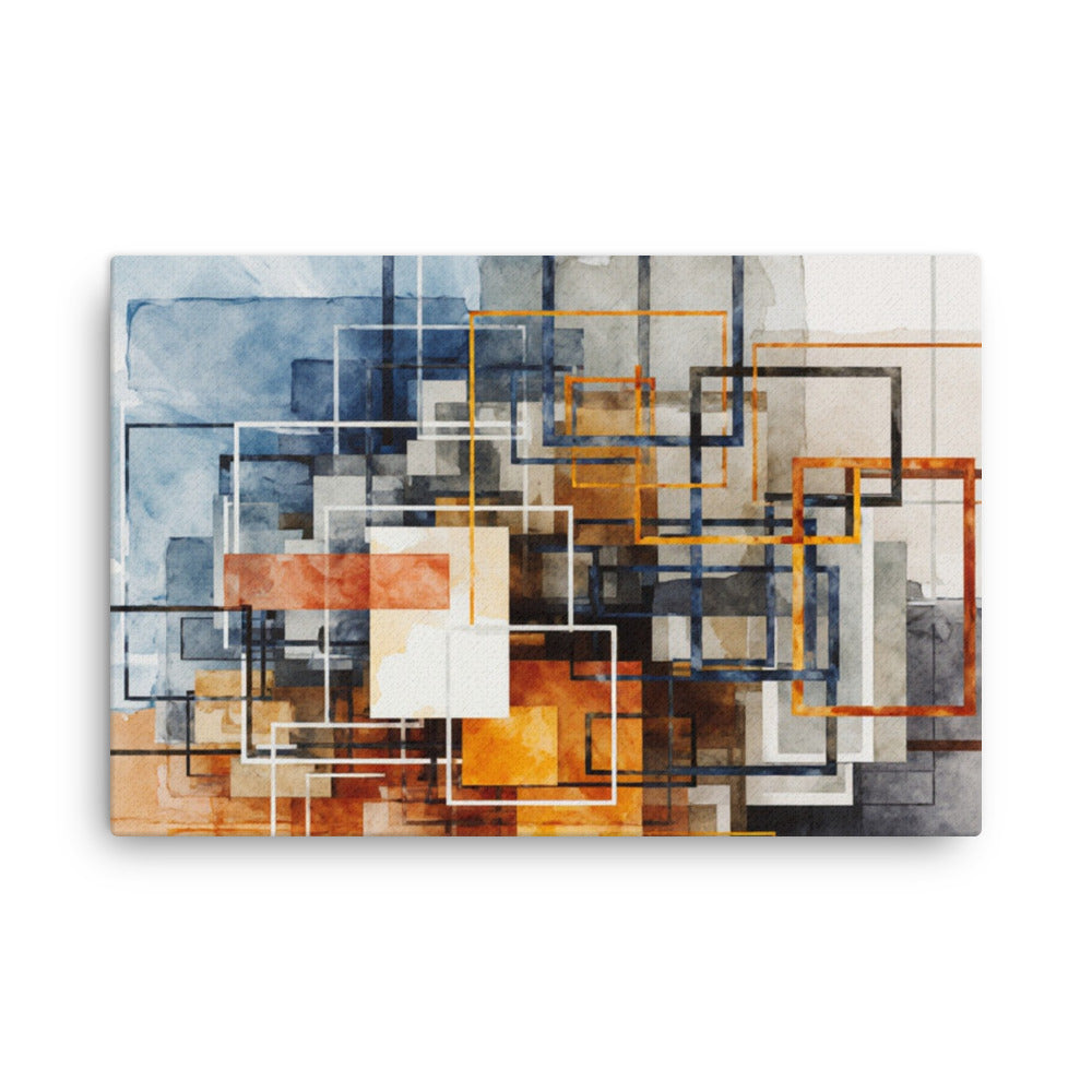 Stratum thin canvas print with product details shown in 16 x 20 inch universal size