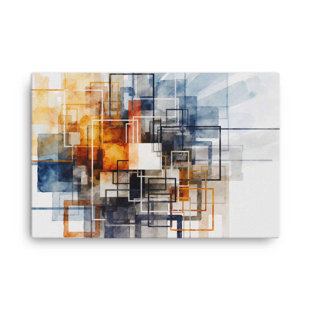 Tessera thin canvas print product view in 12 x 18 inch universal size