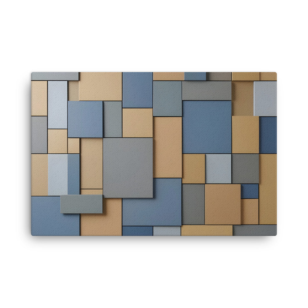 Agate thin canvas print with product details shown in 16 x 20 inch universal size