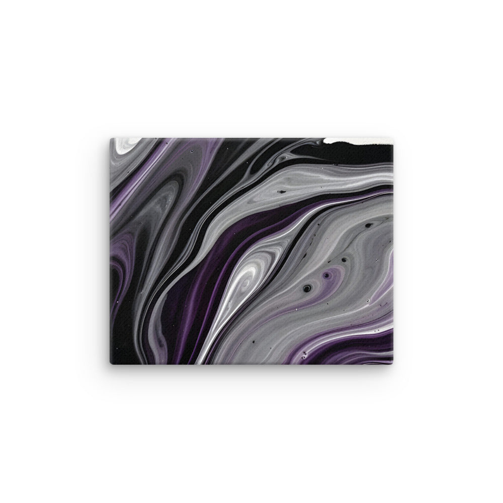Amethyst Flow wall art product image as a thin canvas print in 24 x 32 inch large size