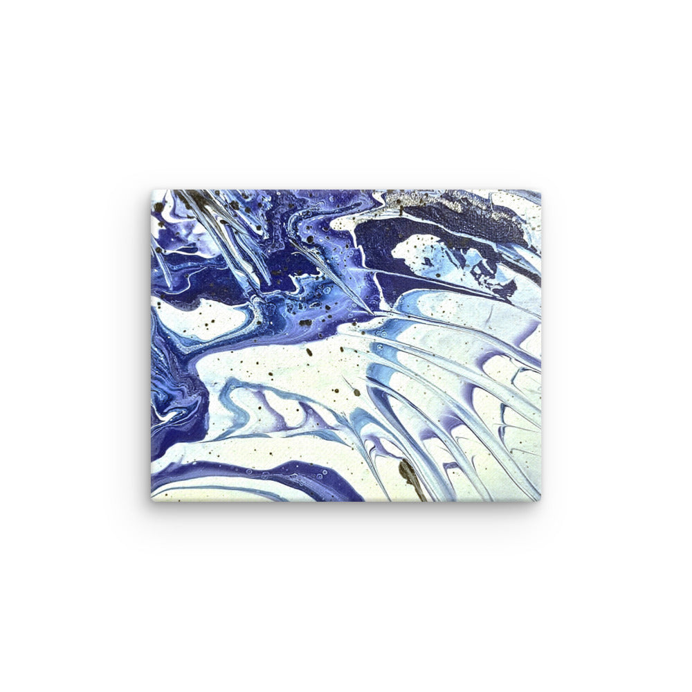 Cobalt wall art product image as a thin canvas print in 24 x 32 inch large size