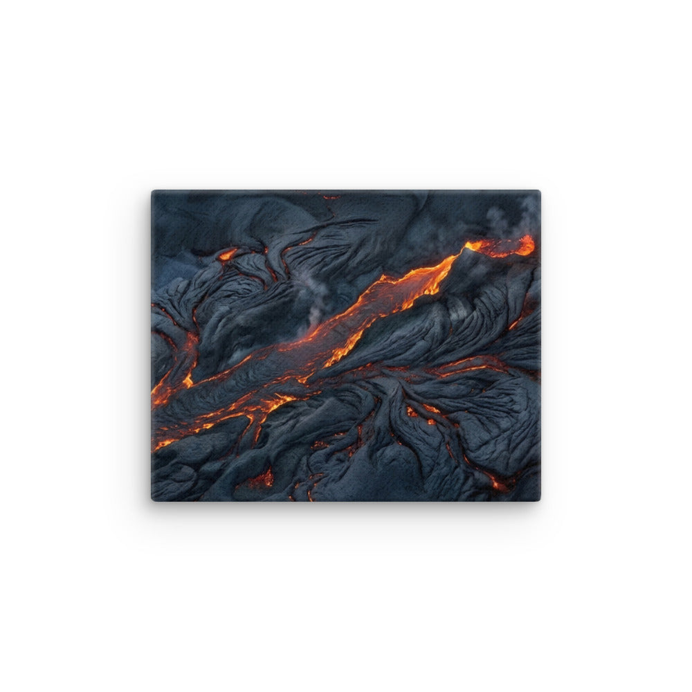 Molten wall art product image as a thin canvas print in 24 x 32 inch large size
