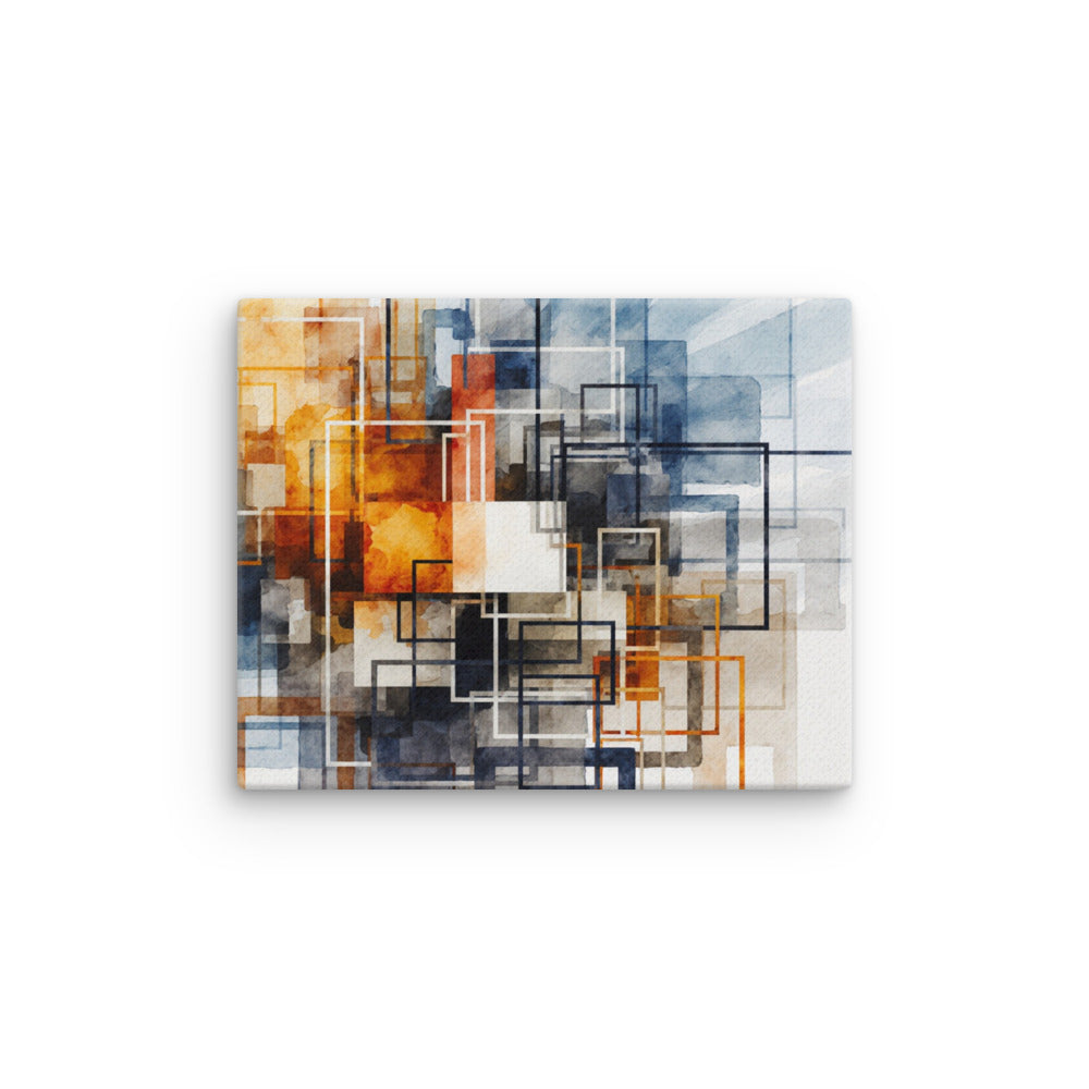 Tessera wall art product image as a thin canvas print in 24 x 32 inch large size