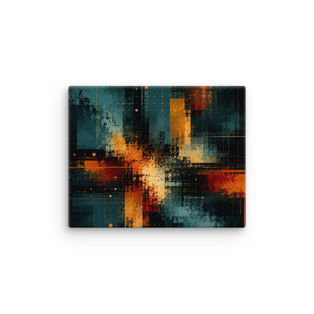 Axion wall art product image as a thin canvas print in 24 x 32 inch large size