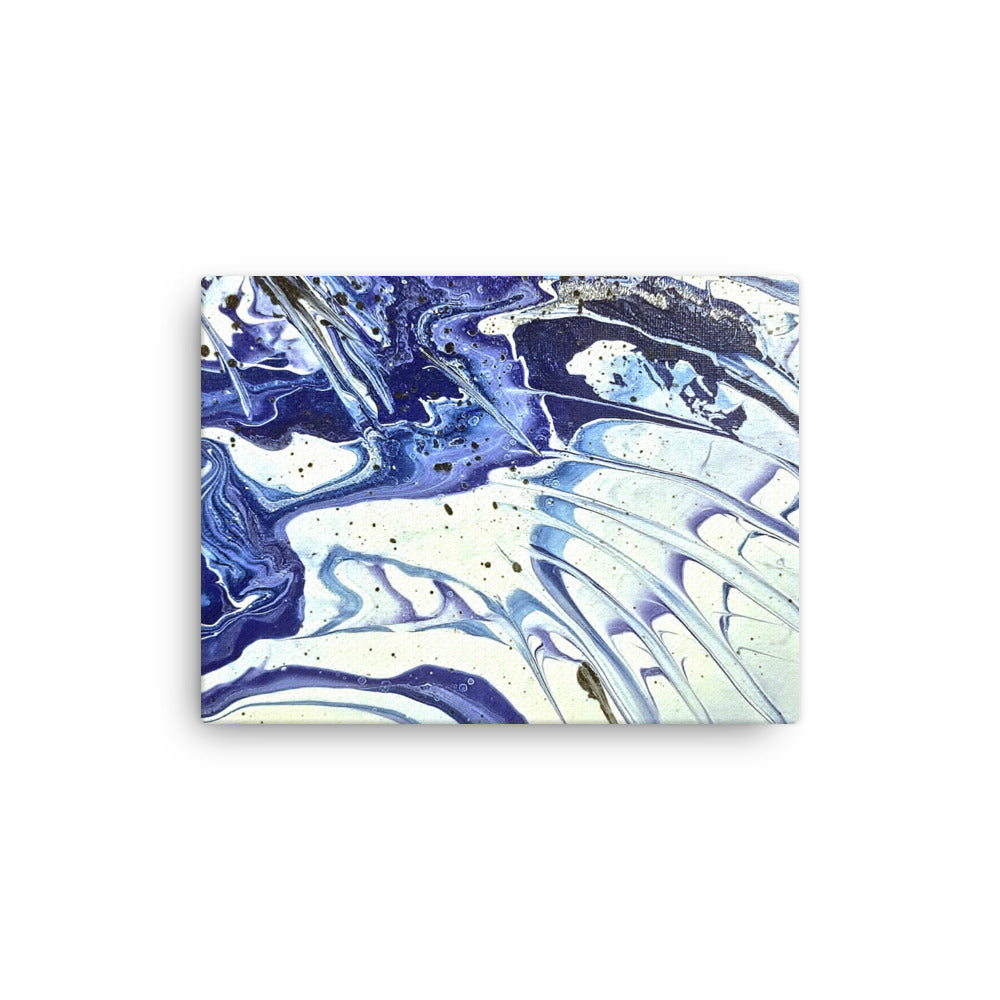 Cobalt thin canvas print front-facing product image in 24 x 36 inch statement piece