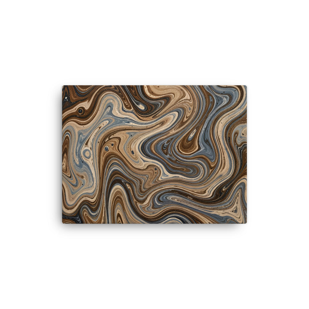 Café Mocha thin canvas print front-facing product image in 24 x 36 inch statement piece