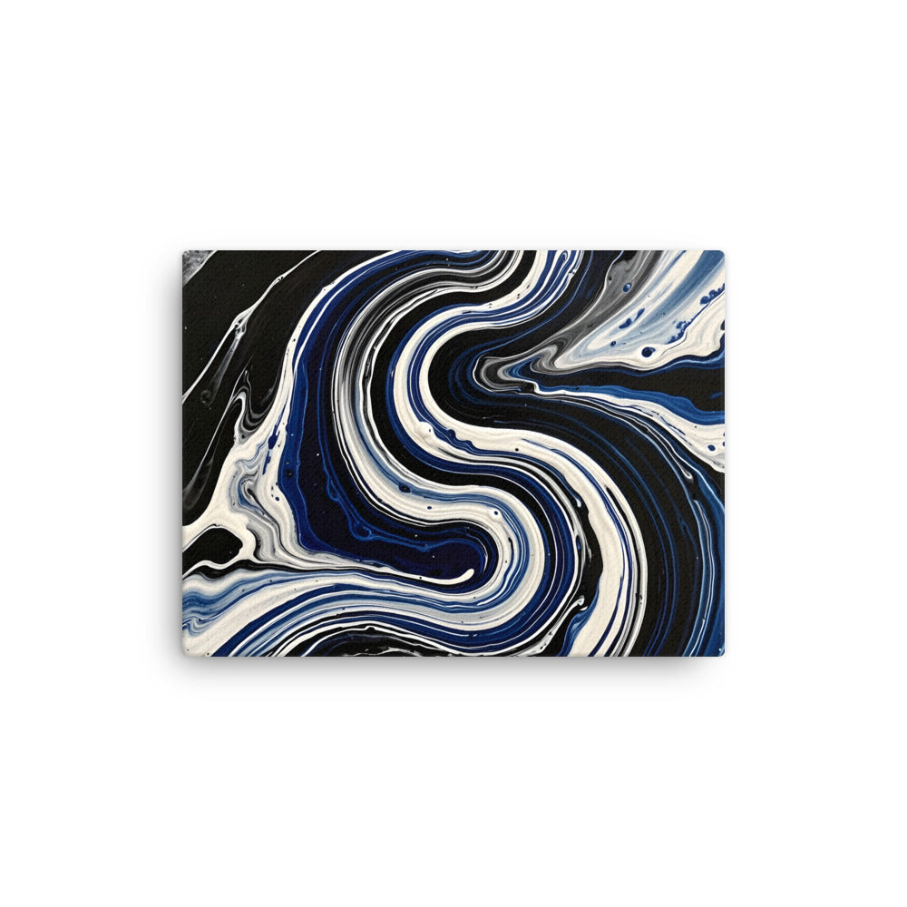 Midnight Surge thin canvas print front-facing product image in 24 x 36 inch statement piece