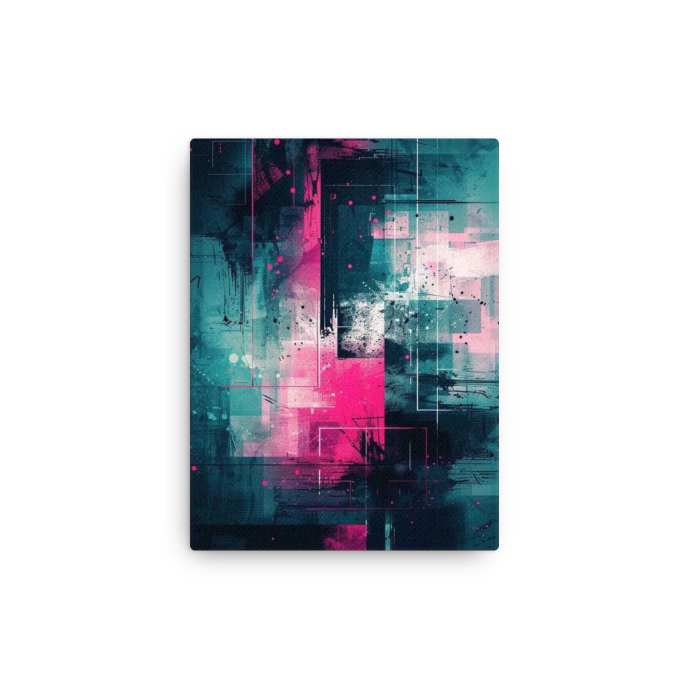Neona thin canvas print shown in front view in 24 x 36 inch statement piece
